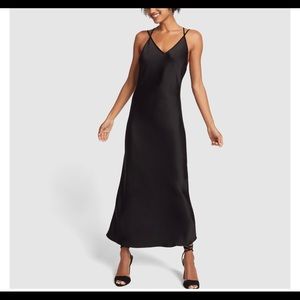 goop Black Slip Dress - L